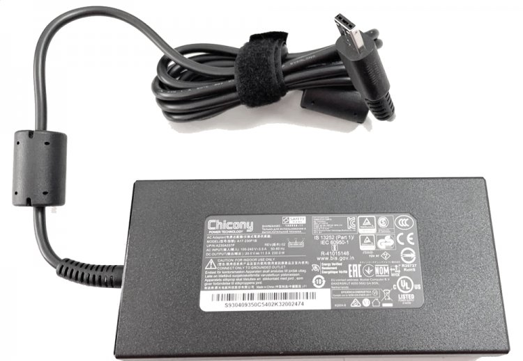 20V 11.5A MSI GE66 Dragonshield 10SF AC Adapter Origineel + Netsnoer - Klik op de afbeelding om het venster te sluiten