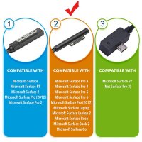 Original 102W Microsoft DAL-00001 Oplader Adapter + Netsnoer