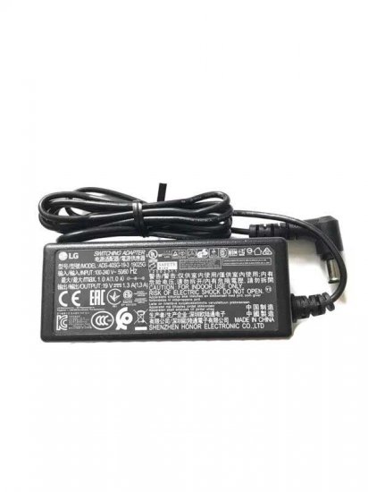 19V 1.3A LG FLATTRON 22LG EA53V-P Power Adapter Oplader 25w - Klik op de afbeelding om het venster te sluiten